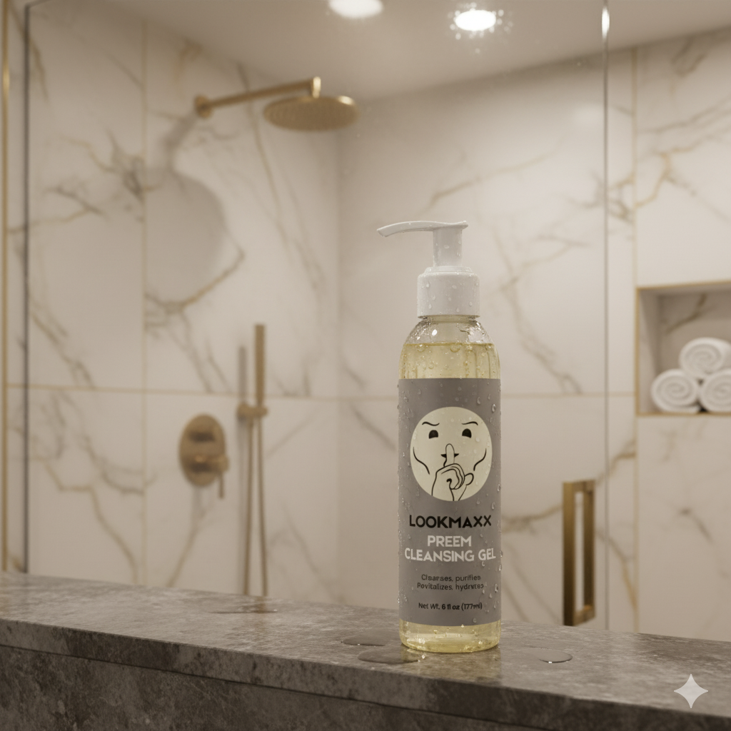 LOOKMAXX Oil-free Gentle Cleansing Botanical Face Wash Gel 6oz