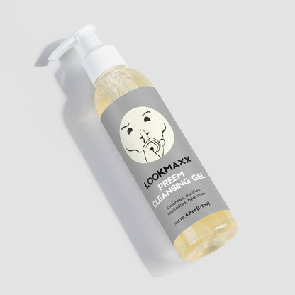LOOKMAXX Oil-free Gentle Cleansing Botanical Face Wash Gel 6oz