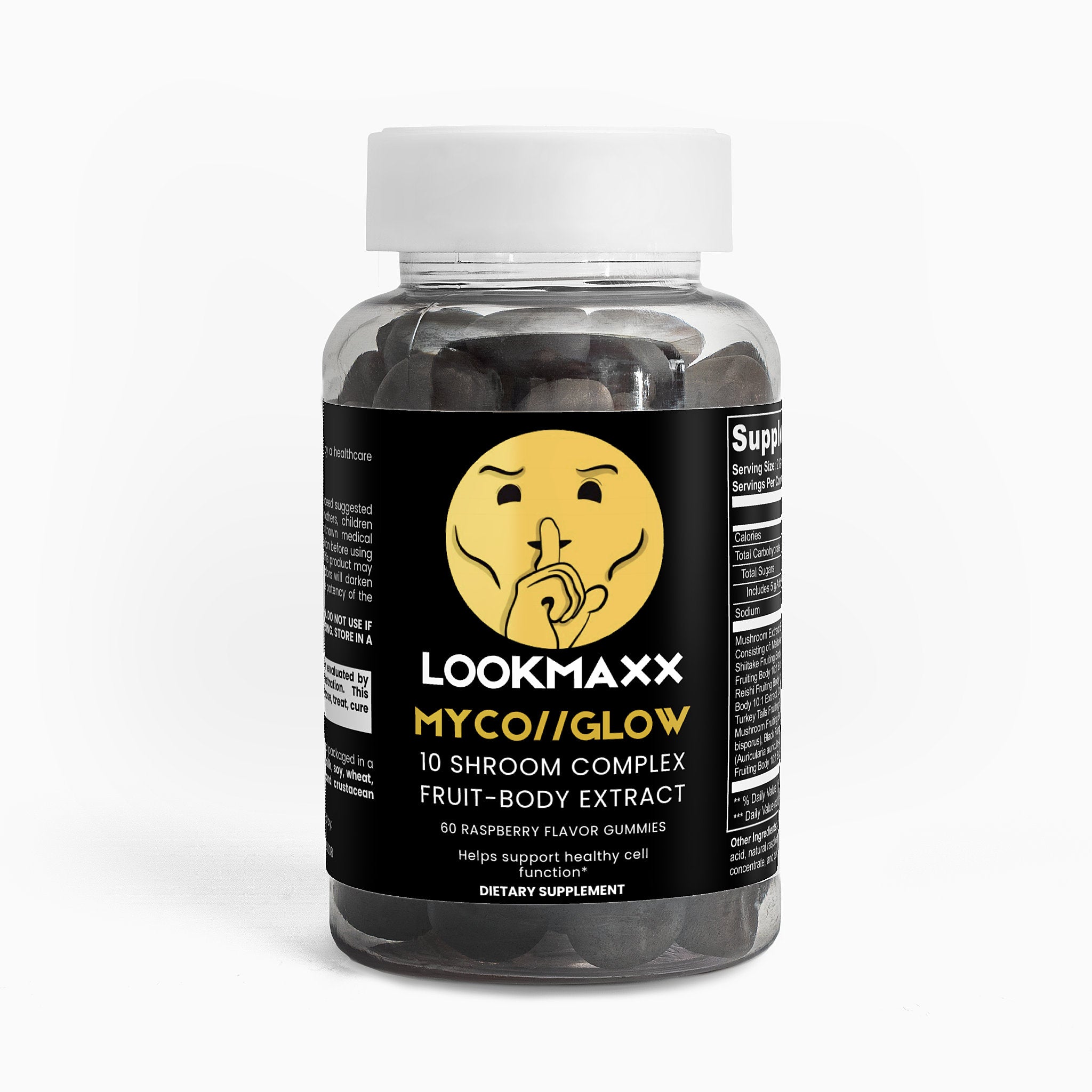 LOOKMAXX MYCO GLOW | 10:1 Shroom Focus & Skin Gummies
