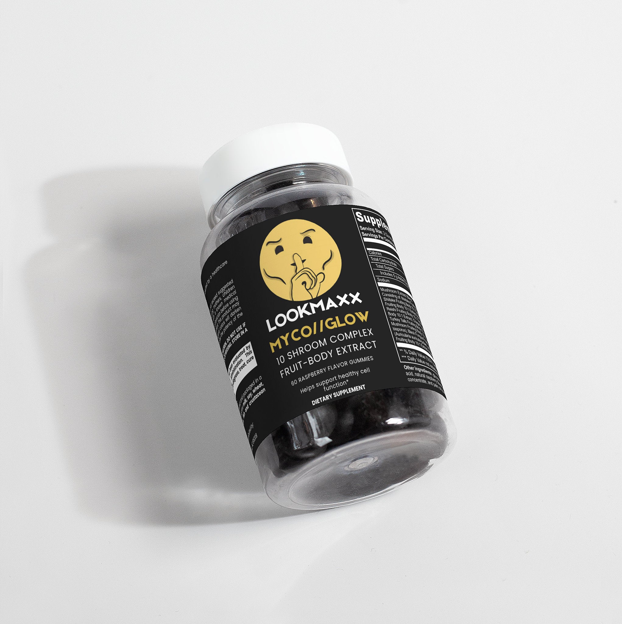 LOOKMAXX MYCO GLOW | 10:1 Shroom Focus & Skin Gummies