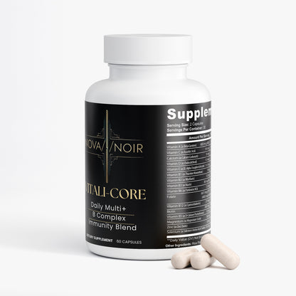 NOVA NOIR VITALI-CORE Daily Multivitamin, B Complex, and Immunity blend