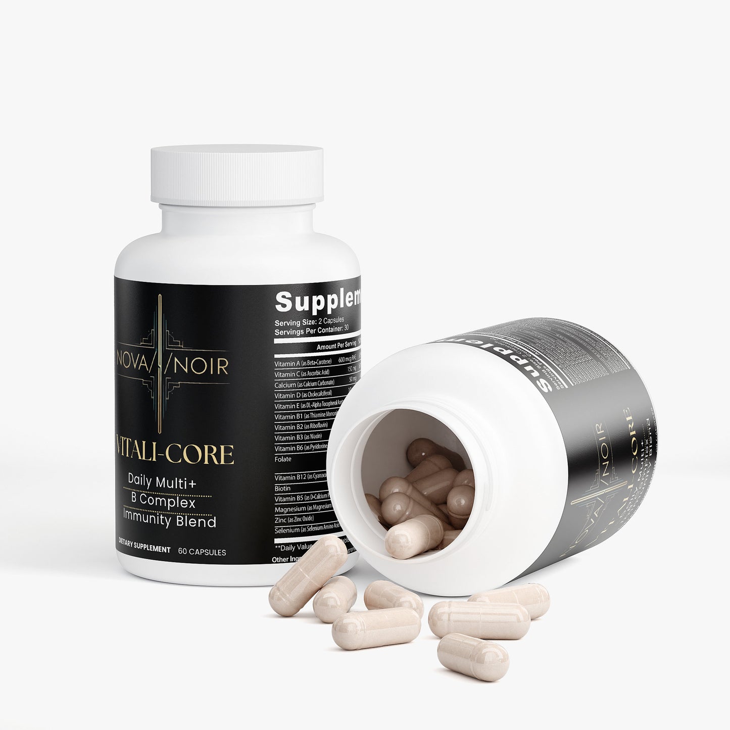 NOVA NOIR VITALI-CORE Daily Multivitamin, B Complex, and Immunity blend