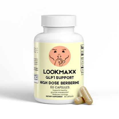 LOOKMAXX GLP1 Support High Dose Berberine 800mg