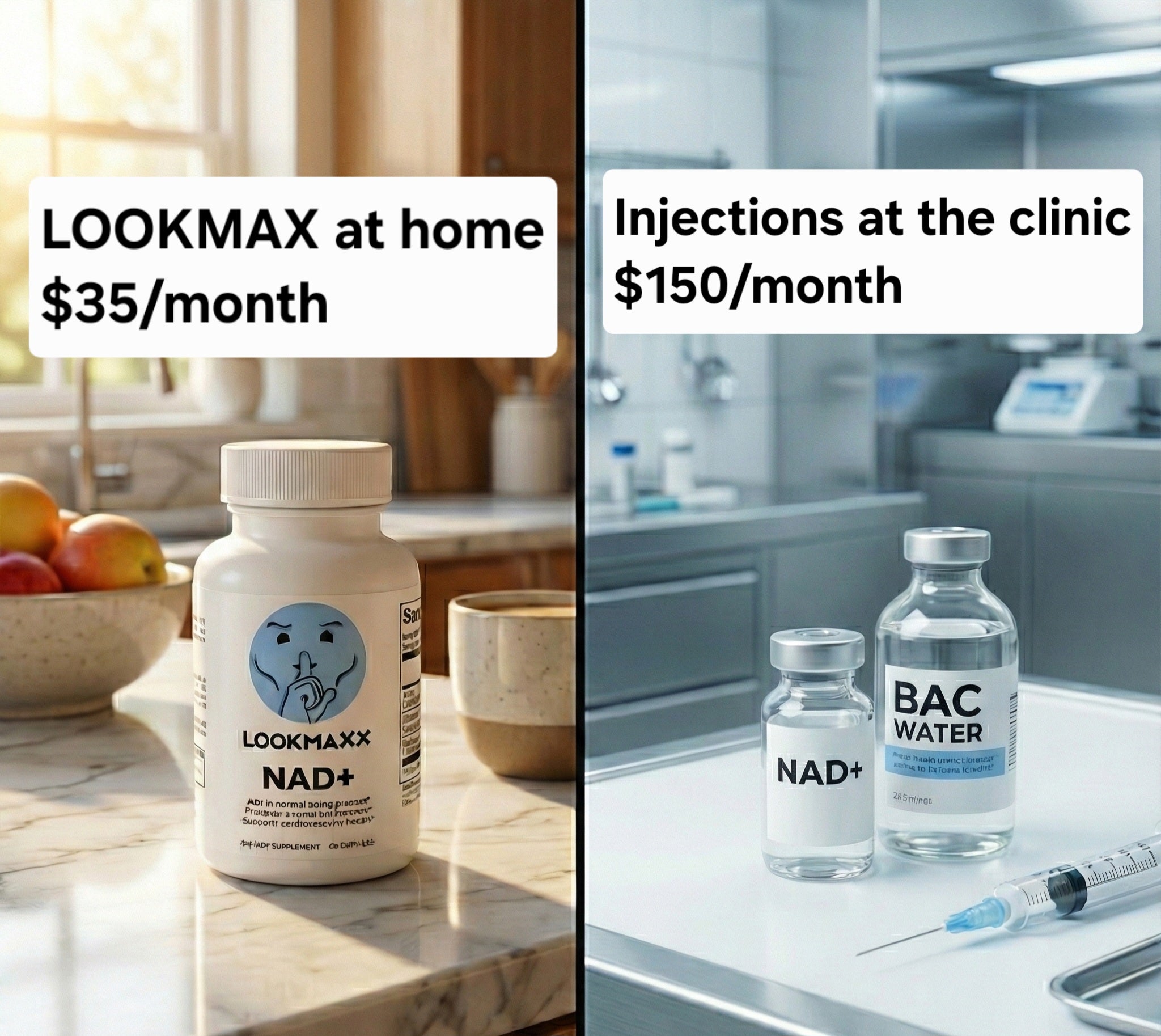 LOOKMAXX NAD+ Complex | Sirtuin Activator & Cellular Energy