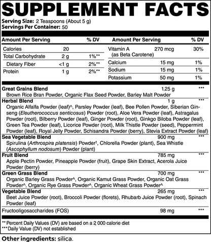 NOVA NOIR Emerald Vitality Ultra Cleanse Smoothie Greens