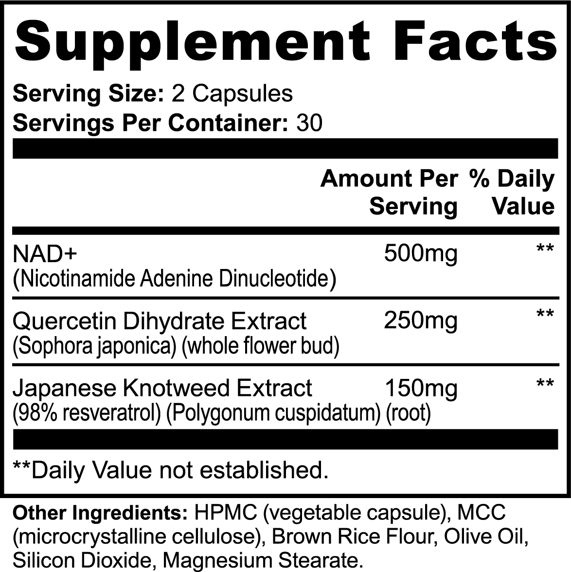 LOOKMAXX NAD+ Complex | Sirtuin Activator & Cellular Energy