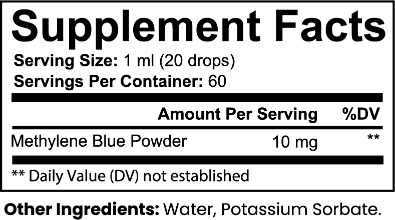 NOVA NOIR Methylene Blue | Cellular & Cognitive Precision